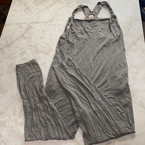 Smash Tess Grey Knotteralls Romper Loungewear